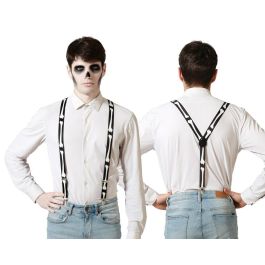 Tirantes Negros Con Huesos Halloween Para Disfraz Adulto - Perfectos para disfraces de esqueleto, muerte o personajes del inframundo Precio: 1.49999949. SKU: B1HQ9EFYSY