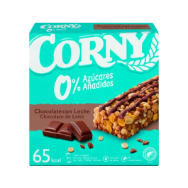 Corny Barrita de Cereales Chocolate con Leche Sin Azúcares Añadidos Caja 6 Unidades 20gr Precio: 3.4999998. SKU: B1FH29ACQV