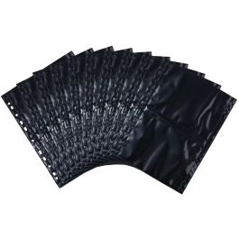HERMA Fundas para fotos 130 x 180 mm horizontal negro 10 unidades