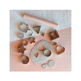 Sio-2 Cortador Metálico SIO-2 Corazón para Cerámica y Modelado - Set de 3 Piezas - Herramientas Manualidades