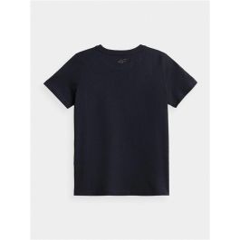 Camiseta de Manga Corta Infantil 4F With Print Negro 4-5 Años