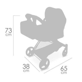 Coche de muñeca 3x1 plegable cityx para muñecas de hasta 50 cm 38x65x73 cm Coche de muñeca 3x1 plegable cityx para muñecas de hasta 50 cm 38x65x73 cm