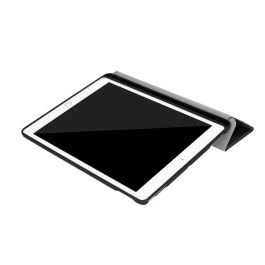 Elbe Funda FU-003 para iPad 10.2" 2020 Gris Espacial TPU y PU con Compartimento Apple Pencil