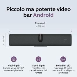 Jabra PANACAST 40 Cámara de Videoconferencia 4K MS Teams Rooms Bar Only Negro