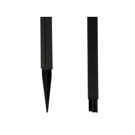 Ibergarden Baliza Solar Plástico Cuadrada Negra 6.7x26x6.7 cm (Set de 24)