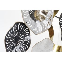 DKD Home Decor Decoración Pared Glam Abstracta de Metal Dorado Negro Blanco 121.3 x 57 x 5.7 cm DKD Home Decor Decoración Pared Glam Abstracta de Metal Dorado Negro Blanco 121.3 x 57 x 5.7 cm