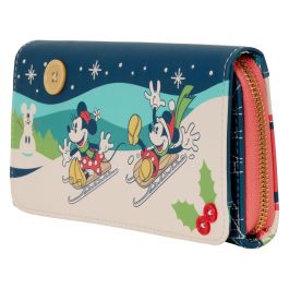 Loungefly Cartera Disney Mickey & Minnie Holiday Billetera