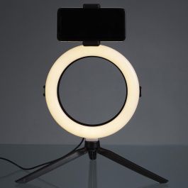 Be Mix Lámpara Led Trípode Selfie para Redes Sociales con Anillo de Luz 20cm y Soporte para Smartphone
