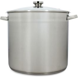 Menastyl 4615451 Olla de acero inoxidable con tapa, 17 litros, 32 cm - Apta para todo tipo de fuegos e inducción Precio: 70.50000023. SKU: B12TPMNVWB