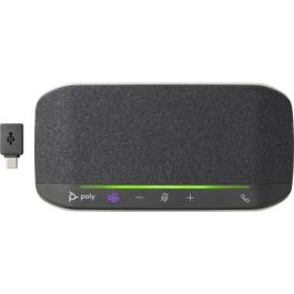 HP 10-M Altavoz Profesional Certificado para Microsoft Teams, Altavoz USB para Oficina en Casa con Audio de Calidad para Voz y Música, Controles Táctiles Intuitivos