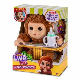 Mascota my baby monkey little live pets superinteractivo con más de 40 sonidos y reacciones ¡le encanta columpiarse!