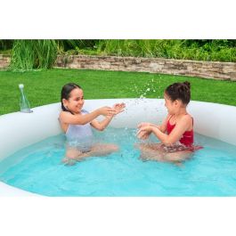 Bestway Piscina Infantil 2 Aros Arcoiris 206x206x51 cm +6 Años Jardin 54443 Bestway Piscina Infantil 2 Aros Arcoiris 206x206x51 cm +6 Años Jardin 54443