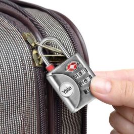Yale Candado TSA con Código Combinado Programable de 3 Dígitos para Maleta y Equipaje - Aprobado para Viajes Internacionales Yale Candado TSA con Código Combinado Programable de 3 Dígitos para Maleta y Equipaje - Aprobado para Viajes Internacionales