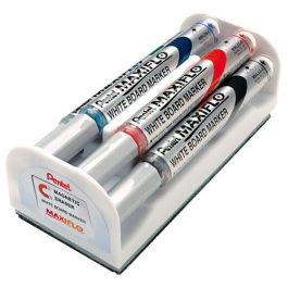 Pentel Marcadores Pizarra Blanca Maxifló C-Surtidos Set 4 Ud + Borrador Magnético Precio: 10.50000006. SKU: BIXMWL5S-4N