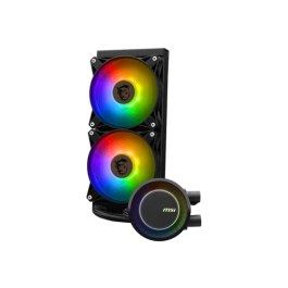 MSI MAG CORELIQUID E240 Kit de Refrigeración Líquida, Ventilador 12 cm, Negro, Compatible con LGA 1150/1151/1155/1156/1200/1700, Ref. 306-7ZW5E17-C24