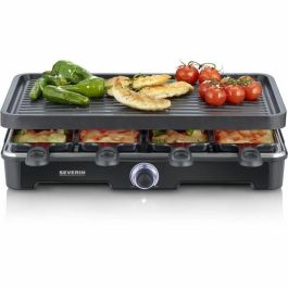 Severin RG9670 Raclette para 8 personas, Placa de Cocción Antiadherente Grande 41,7 x 26,3 cm, 1400 W, Negra Precio: 72.49999955. SKU: B14JHZ4QYR