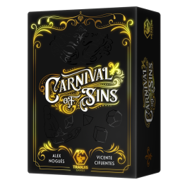 Tranjis games sl Juego de Mesa Carnival of Sins Estrategia Faroleo Dados 3-6 Jugadores 14+ Años Español