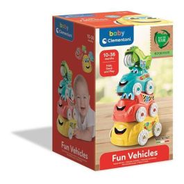 Clementoni Coches Apilables Set de 4 Coches Diferentes (Autobús, Camión, Coche y Moto) 15x15x24 cm Precio: 10.50000006. SKU: B1B3M532RX