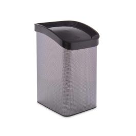 Papelera de plástico basculante fibra carbono 12L Berilo 28x35x22 cm gris oscuro (6 Unidades) Papelera de plástico basculante fibra carbono 12L Berilo 28x35x22 cm gris oscuro (6 Unidades)