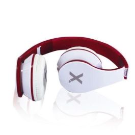 AURICULARES DIADEMA APPROX DJ JAZZ APPDJJAZZWR - ALTAVOCES 40MM - CABLE ANTI-ENROLLABLE 1.2M - BLANCO Y ROJO