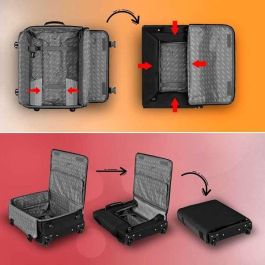 Karactermania Maleta de Cabina Plegable Minnie Mouse Curious 35x20x55 cm Equipaje Blando 2 Ruedas Cierre TS Lock