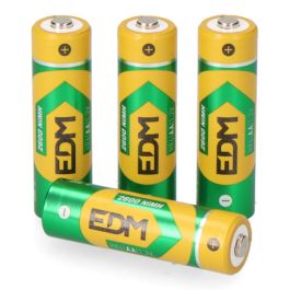 Edm Pila Recargable Eco-Series HR6 AA 2600 mAh 1.2V Ø14.5 x 50.5 mm 4 Unidades