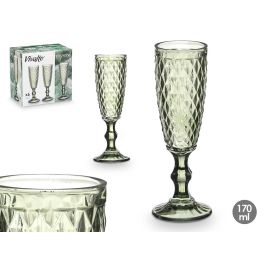 Vivalto Copa Cava Diamante de Vidrio Verde 170 ml – 7x20x7 cm, No apto para Lavavajillas (Set de 24) Precio: 35.95000024. SKU: B1JVKA3T85