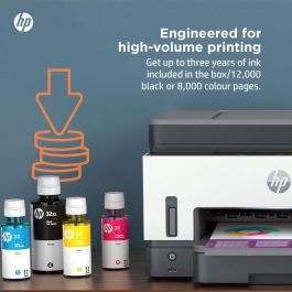 HP Smart Tank 7605 - Multifunción de Inyección de Tinta a Color WiFi con Dúplex Automático, Escáner y Fax - Impresora, Copiadora