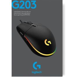 Logitech G203 Lightsync Ratón Gaming Blanco