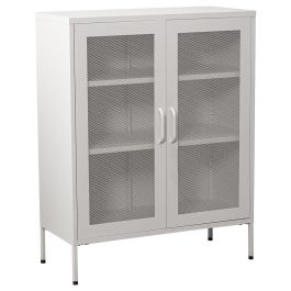 Aparador Alexandra House Living Blanco Metal 80 x 102 x 35 cm Precio: 317.49999974. SKU: B13D5RL3HJ