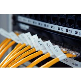 DYMO RHINO Cinta ID1-9 Negro/blanco vinilo