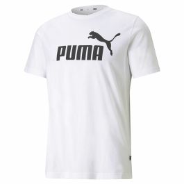 Camiseta de Manga Corta Hombre Puma ESS LOGO TEE 586666 02 Blanco S