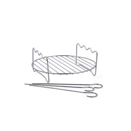 Grill Acero con 3 Pinchos Naturalia Quid 17x17x7,2 cm Precio: 5.445. SKU: B18225VSNB