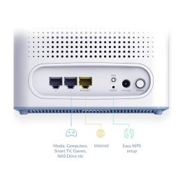 D-Link Eagle Pro AI AX3200 M32-2 - Kit Wi-Fi 6 Mesh de 2 Nodos, 3200 Mbps, Cobertura sin Interrupciones, Optimización con IA, WPA3, App