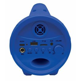 Lexibook Altavoz Bluetooth Spiderman Marvel con Micrófono Karaoke para Niños, Efectos de Luz Multicolor, Batería Recargable hasta 3 Horas