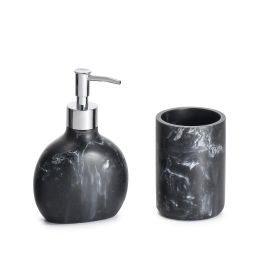 DKD Home Decor Baño Chic Negro Set de 2 Piezas 6 x 17 x 11 cm Precio: 6.46866. SKU: S3036603