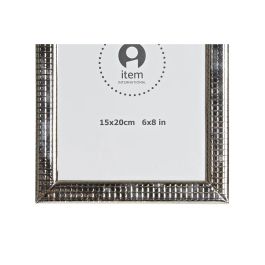 Marco Foto 15X20 Chic DKD Home Decor Plateado 2 x 22 x 17 cm