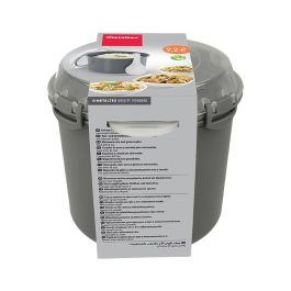 Metaltex Cocedor de arroz y cereales para microondas, 2.2L, 20.5x17x16cm, incluye dosificador y espátula