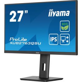 iiyama XUB2763QSU-B1 Monitor 27" QHD IPS 2560x1440 100Hz 2ms con HDMI DP USB y Altavoces Negro