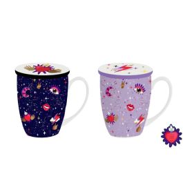 DKD Home Decor Taza para Infusiones Porcelana Lila Malva 380ml 8.3 x 11 x 12 cm (12 Unidades) Apto Microondas Lavavajillas Precio: 41.50000041. SKU: B1CY8F72XE