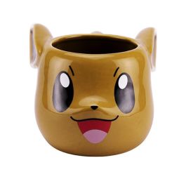 Abystyle Taza 3D Pokemon Eevee Cerámica 500ml - No apta para microondas ni lavavajillas