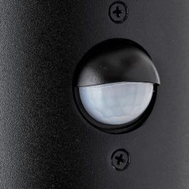 Brilliant BRI4004353405679 Aplique Exterior con Detector de Movimiento Sergioro Depoli E27 20W Negro, Bombilla No Incluida