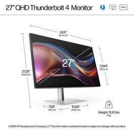 HP Monitor Series 7 Pro 27" QHD Thunderbolt 4 727pu | Ver tus ideas cobrar vida con colores impactantes y conectividad perfecta.