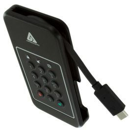 Apricorn Aegis NVX 2TB SSD USB 3.2 Gen.1 Type-C, Encriptación AES 256 XTS, Autenticación PIN, NVMe, 1000MB/s, Robusto