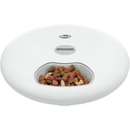 Trixie TRI4047974243428 Dispensador automático de alimentos TX5+1 para 6 porciones de 0,18L, Ø32x8cm, Blanco Trixie TRI4047974243428 Dispensador automático de alimentos TX5+1 para 6 porciones de 0,18L, Ø32x8cm, Blanco