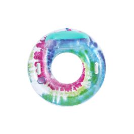 Bestway BES1695829505894 Boya Hinchable Multicolor, Diámetro 117 cm con Reposacabezas, Asas y Portavasos Bestway BES1695829505894 Boya Hinchable Multicolor, Diámetro 117 cm con Reposacabezas, Asas y Portavasos