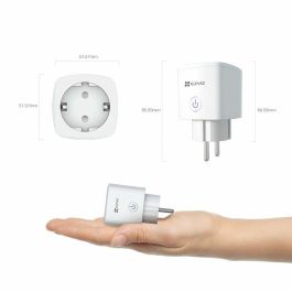 EZVIZ T30-10A-EU Enchufe Inteligente Wi-Fi para Hogar Interior Blanco