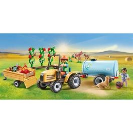 Tractor Con Tráiler Y Cisterna Country 71442 Playmobil Tractor Con Tráiler Y Cisterna Country 71442 Playmobil