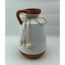 DKD Home Decor Jarron Boho Blanco Terracota Ceramica 14 x 20.6 x 14 cm (2 Unidades) Precio: 25.4999998. SKU: B1GQZ74ERW