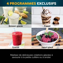 Ninja CREAMi Deluxe NC502EU Máquina para Hacer Helados con 2 Recipientes de 709 ml y 10 Programas